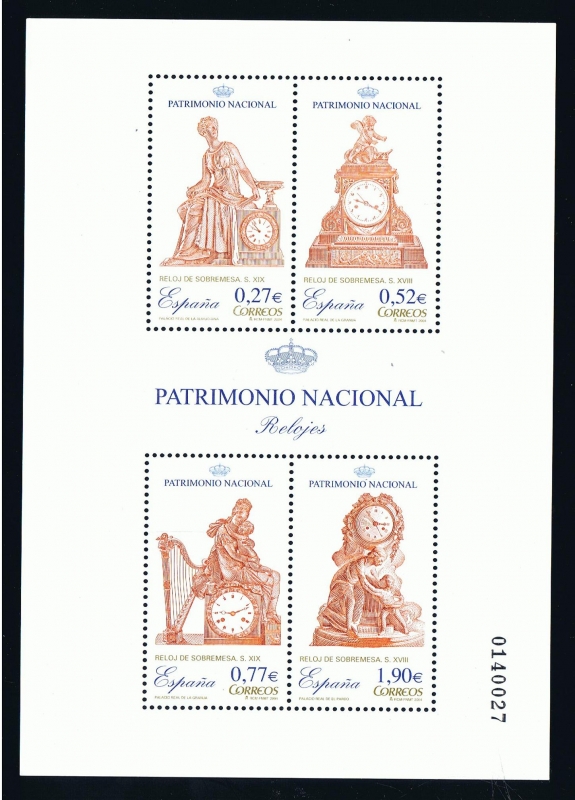 Edifil  4071  Patrimonio Nacional. Relojes.  