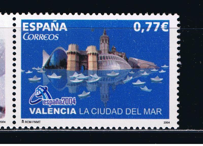 Edifil  4093  Exposición >Mundial de Filatelia España´2004.Valencia la Ciudad del Mar.  