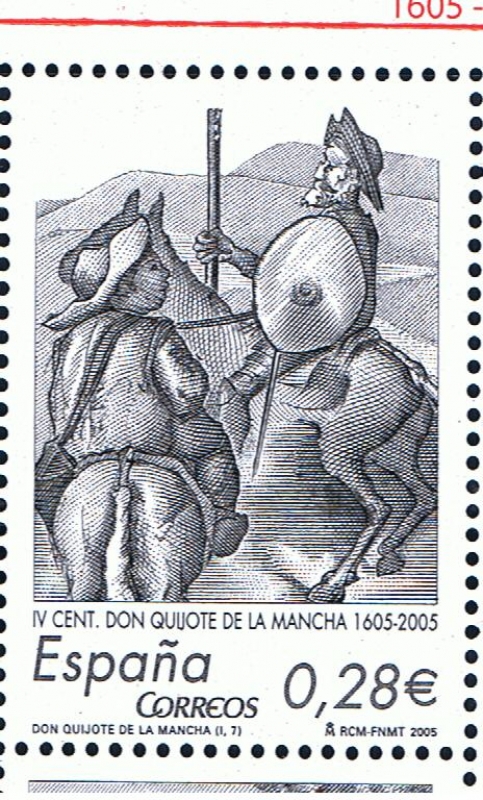 Edifil  4161 A  IV cente. de la publicación de ·El ingenioso hidalgo don Quijote de la Mancha·.  