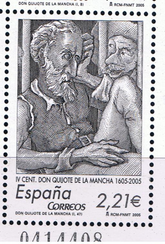 Edifil  4161 D  IV cente. de la publicación de ·El ingenioso hidalgo don Quijote de la Mancha·.  