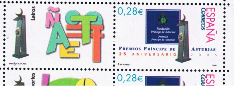 Edifil  4192  25º aniv. de los Premios Príncipe de Asturias.  