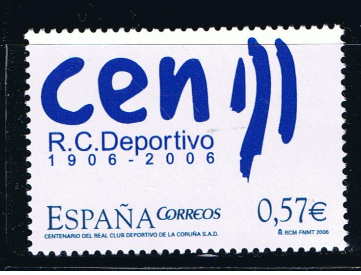 Edifil   4266  Centenario del Real Club Deportivo de la Coruña.  