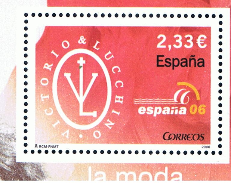 Edifil   4268  Exposición Mundial de Filatelia España 06. Málaga.  · La Moda Victorio y Luccino. 