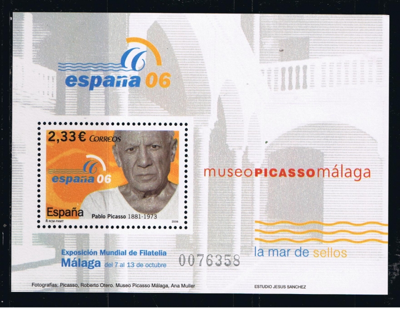 Edifil   4274 SH  Exposición Mundial de Filatelia España 06. Málaga.  