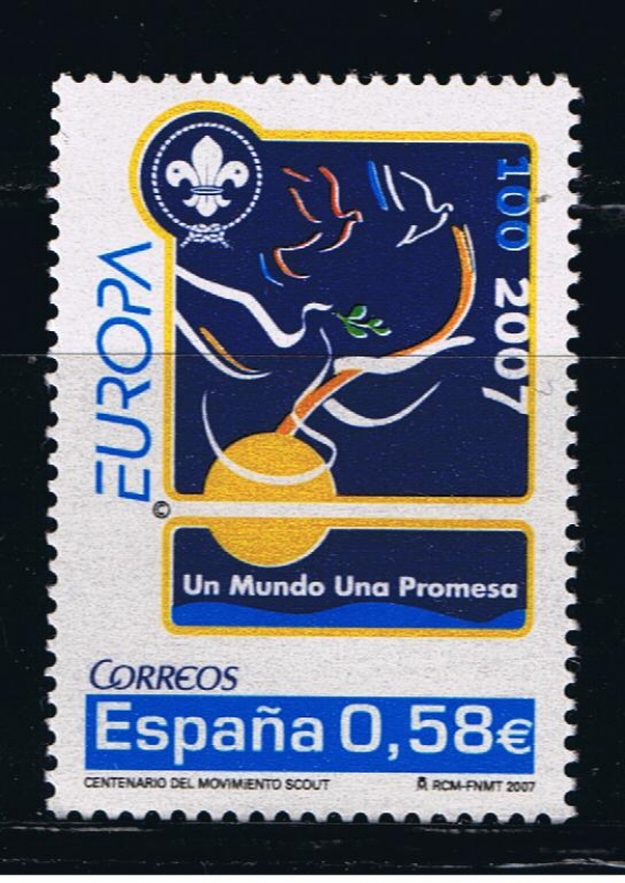 Edifil  4322  Europa. Centenario del Movimiento Scout.  