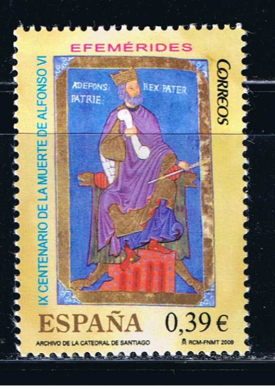 Edifil  4487  Efemérides.  IX cente. de la muerte de Alfonso VI.  