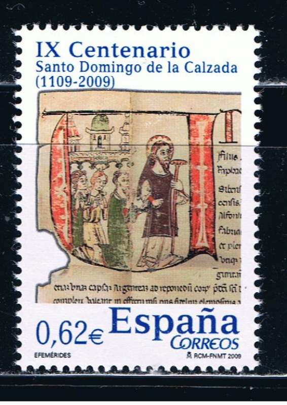 Edifil  4488  Efemérides.  IX cente. de Santo Domingo de la Calzada (1109-2009 ).  