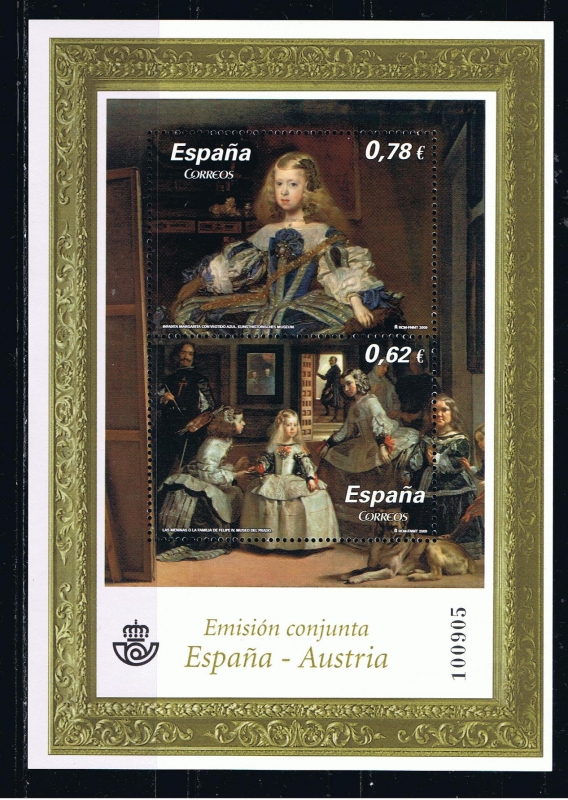 Edifil  4519  Veláquez. Emisión conjunta España-Austria.  