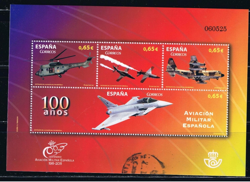 Edifil  4653  Centenario de la Aviación Militar Española 1911 - 2011. 