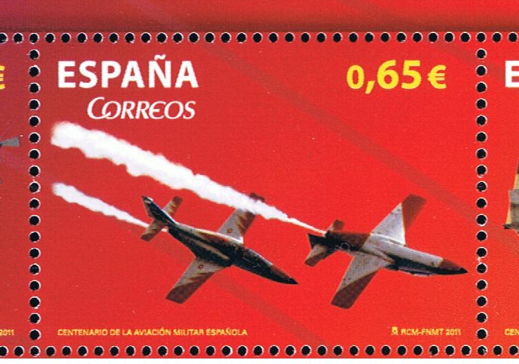 Edifil  4653 B  Centenario de la Aviación Militar Española 1911 - 2011. 