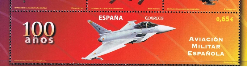 Edifil  4653 D  Centenario de la Aviación Militar Española 1911 - 2011. 