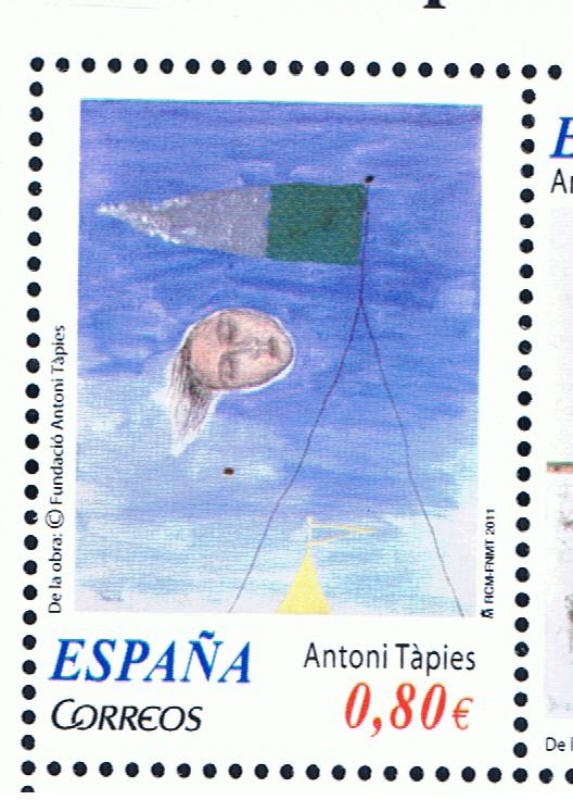 Edifil  4664 A  Arte contemporáneo. Antoni Tápies.  