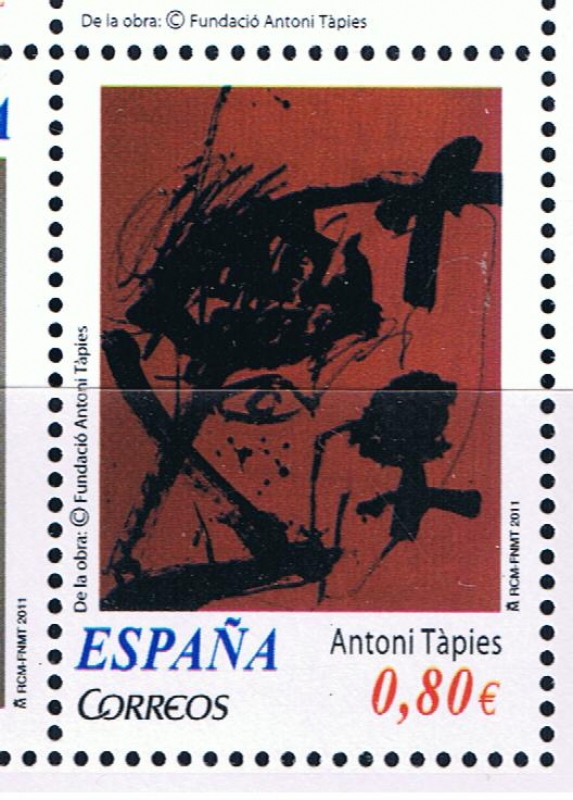 Edifil  4664 D  Arte contemporáneo. Antoni Tápies.  