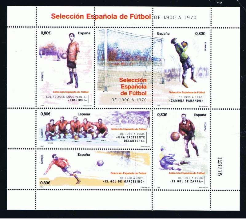 Edifil  4665  Deportes. Selección Española de Fútbol 1900-1970.  