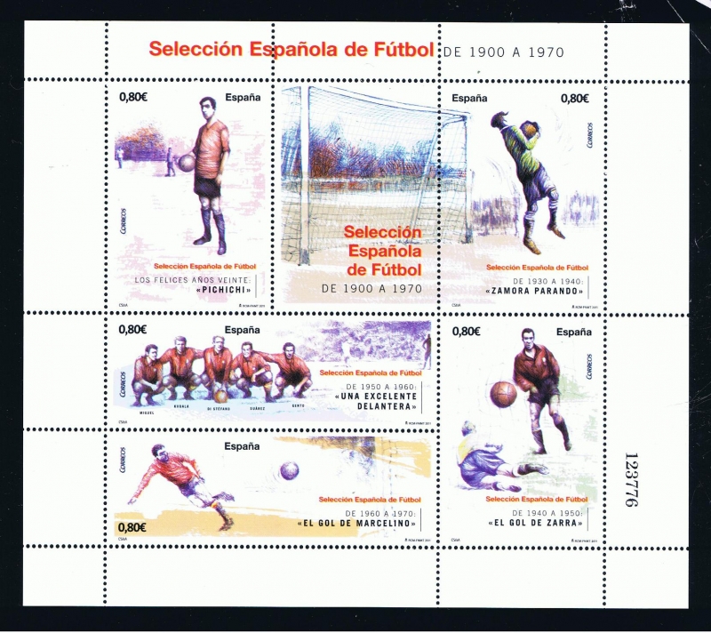 Edifil  4665  Deportes. Selección Española de Fútbol 1900-1970.  