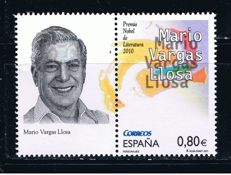 Edifil  4672  Personajes. Mario Vargas Llosa.  