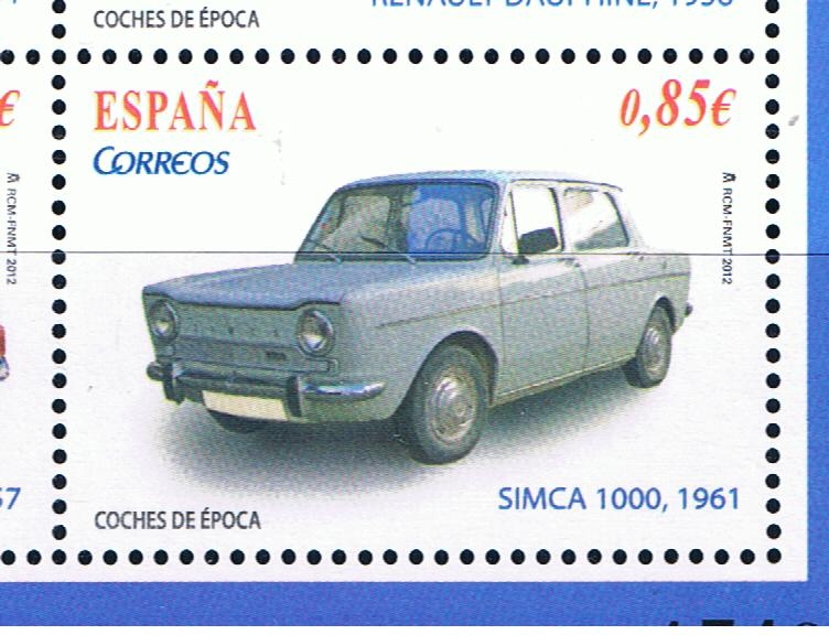 Edifil  4725 D  Coches de época.  