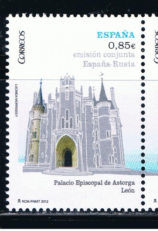 Edifil  4737  Catedrales. Emisión conjunta España-Rusia.  