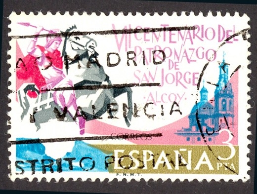 1976 VII Centenario de la aparición de San Jorge en Alcoy - Edifil:2315