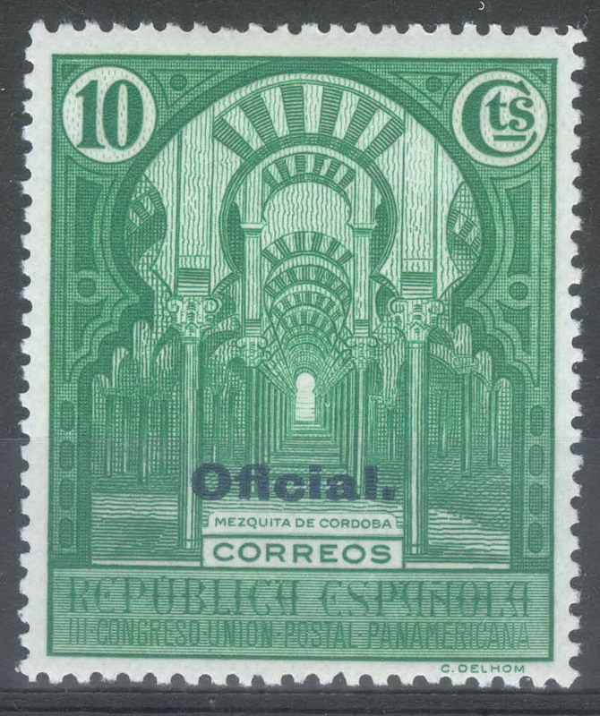 ESPAÑA 621 III CONGRESO DE LA UNION POSTAL PANAMERICANA. OFICIAL