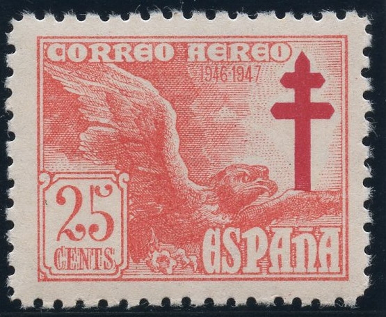 ESPAÑA 1010 PRO TUBERCULOSOS 1946