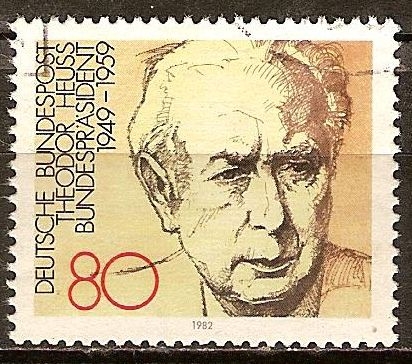 Theodor Heuss (1884-1963), Presidente de la RFA desde 1949-1959.