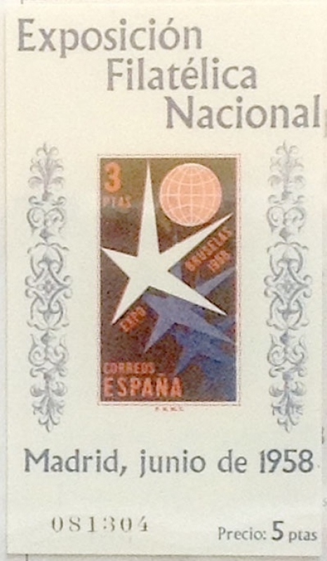 3 pesetas 1958