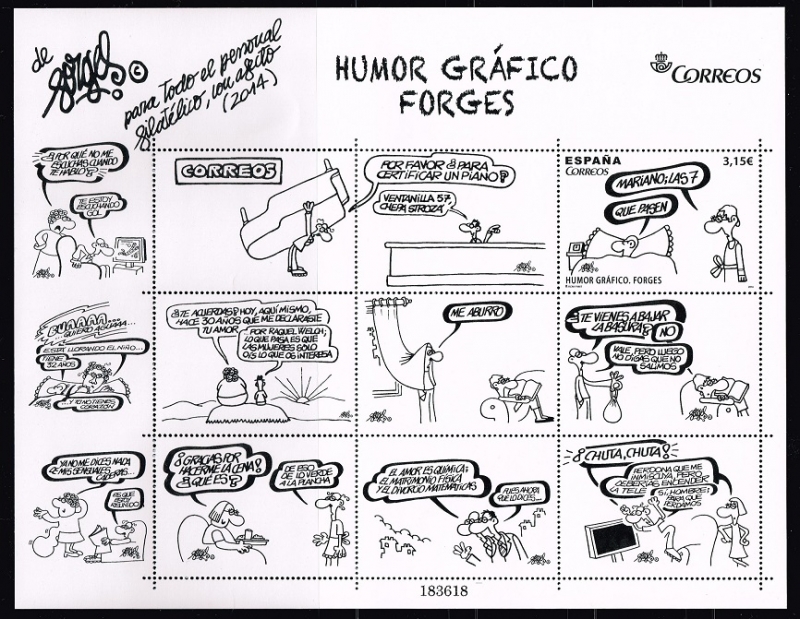 Edifil 4912 HB Humor gráfico. 