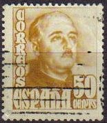 España 1948 1022 Sello º General Franco 50c Timbre Espagne Spain Spagna Espana Espanha