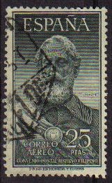 ESPAÑA 1953 1124 Sello Legazpi Yv 262 valor catalogo 45€ Usado