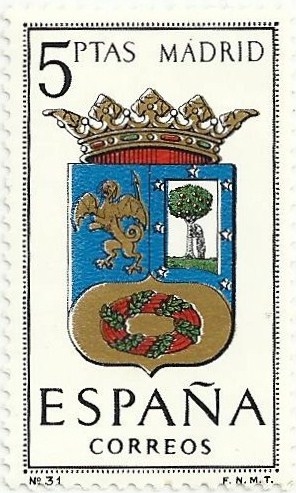 ESCUDOS DE CAPITAL DE PROVINCIA. GRUPO III. Nº 31 MADRID. EDIFIL 1557