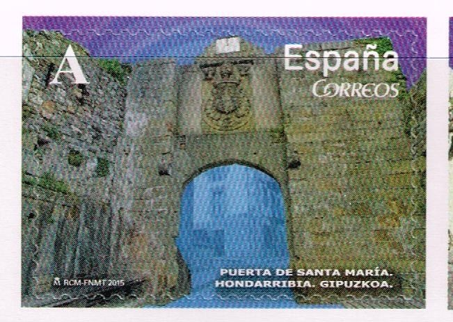 Edifil  4926  Arcos y Puertas monumentales.  Puerta de Santa María. Hondarribia, Guipuzcoa