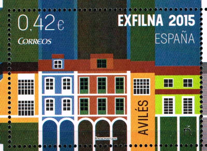 Edifil  4956 A Exfilna 2015.  Exposición Filatélica Nacional.  Avilés 2015