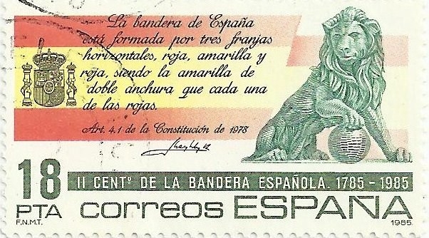 II CENTENARIO DE LA BANDERA ESPAÑOLA. LEÓN DEL CONGRESO DE LOS DIPUTADOS. EDIFIL 2792