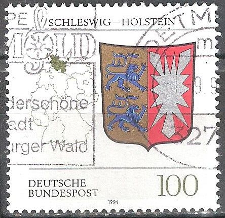 Escudo de armas de los estados federales(Schleswig-Holstein).