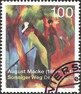 „Sonniger Weg“, painting by August Macke (1887-1914) (GFR)