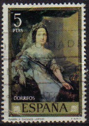 España 1973 2150 Sello º Pintor Vicente Lopez Portaña Isabel II Timbre Espagne Spain Spagna Espana E