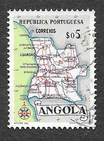 386 - Mapa de Angola