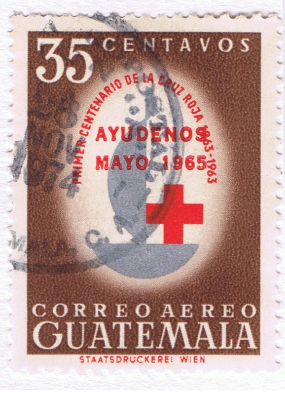 1er Centenario de la Cruz Roja 1863 - 1963  Ayúdenos Mayo 1965