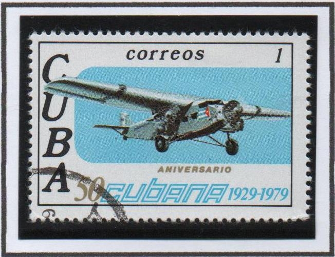 50 Aniv. d' l' Aerolineas Cubanas: Ford trimotor