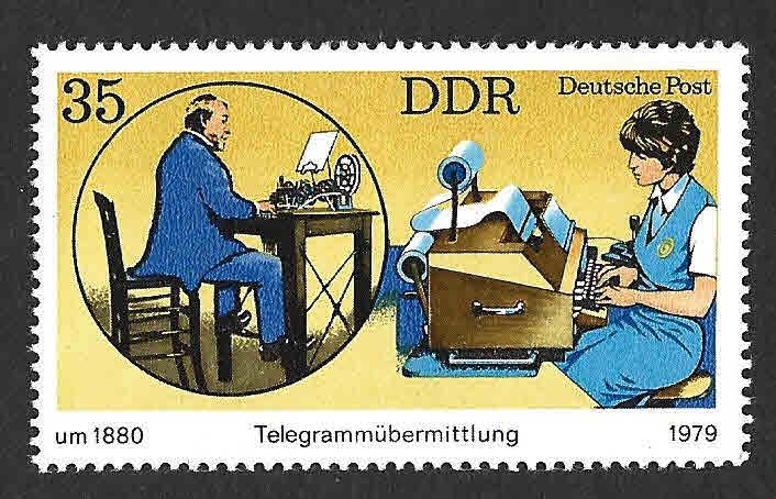 1988 - Desarrollo del Servicio de Telégrafo y Teléfono Postal Alemán (DDR)