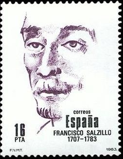 ESPAÑA 1983 2705 Sello Nuevo Centenarios Francisco Salzillo Yvert2322 Scott2327