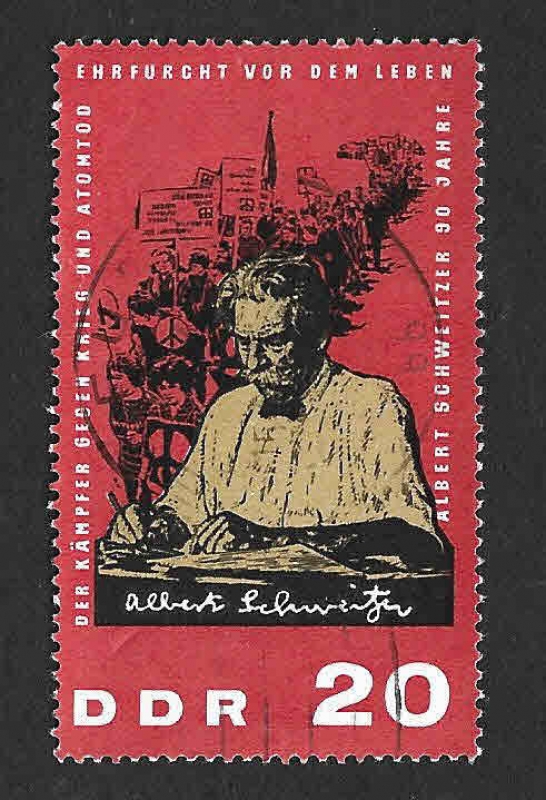 749 - XC Aniversario del Nacimiento de Albert Schweitzer (DDR)