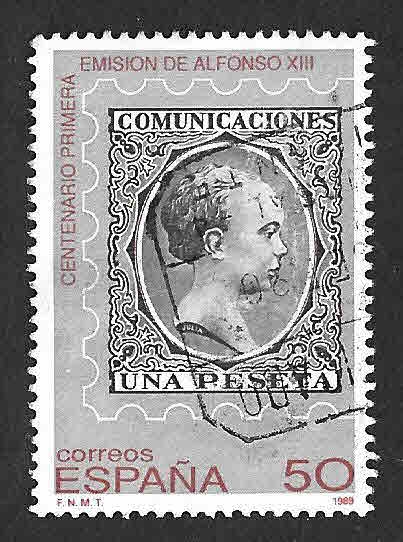 Edif3024 - Centenario de la Emisión del Primer Sello Dedicado a Alfonso XIII