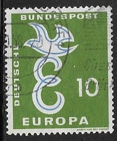  Europa (C.E.P.T.) 1958 - Letter 'E'