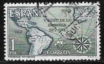 Mpa de España y las Americas