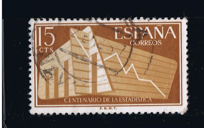 Edifil  nº  1196 1er Cent. de la Estadística Española