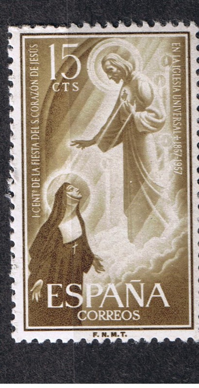 Edifil  nº  1206 Centenario de la Fiesta del Sagrado Corazón de Jesús