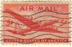 USA 1946 Scott C32 Sello Air Mail Avión DC-4 Skymaster usado Estados Unidos Etats Unis