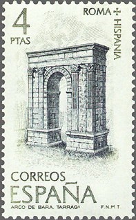 ESPAÑA 1974 2187 Sello Nuevo Roma Hispania Arco de Bará Tarragona